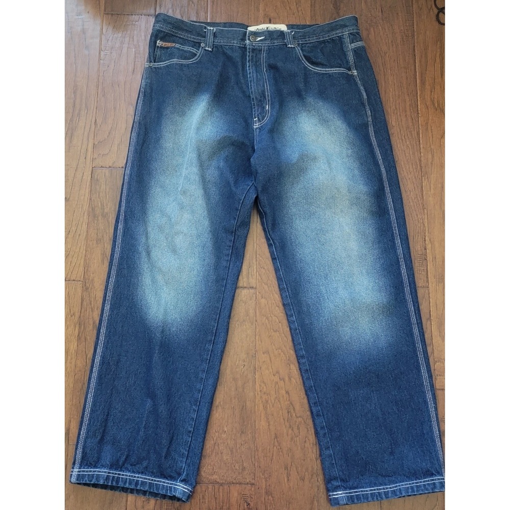 Down & Dirty Men's‎ Jeans Boot Cut Sz 40x32 Distressed Accent